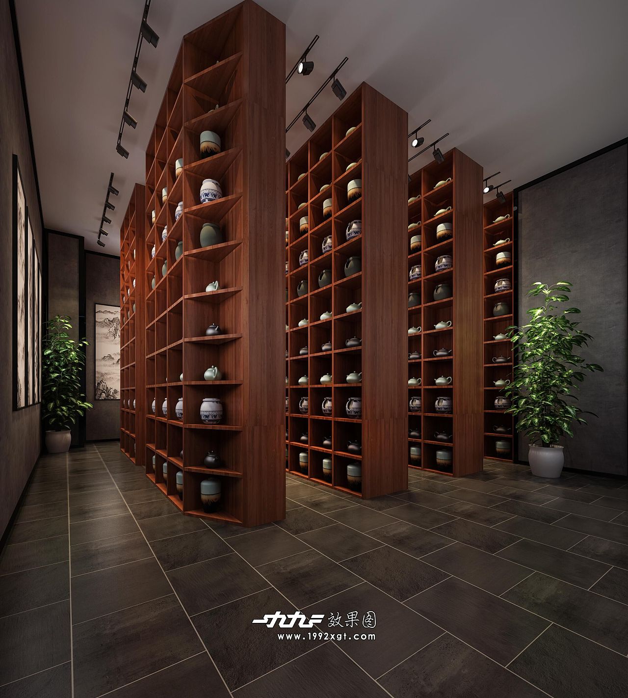 1992風(fēng)格工裝風(fēng)茶葉店 當(dāng)工業(yè)美學(xué)邂逅禪意茶香